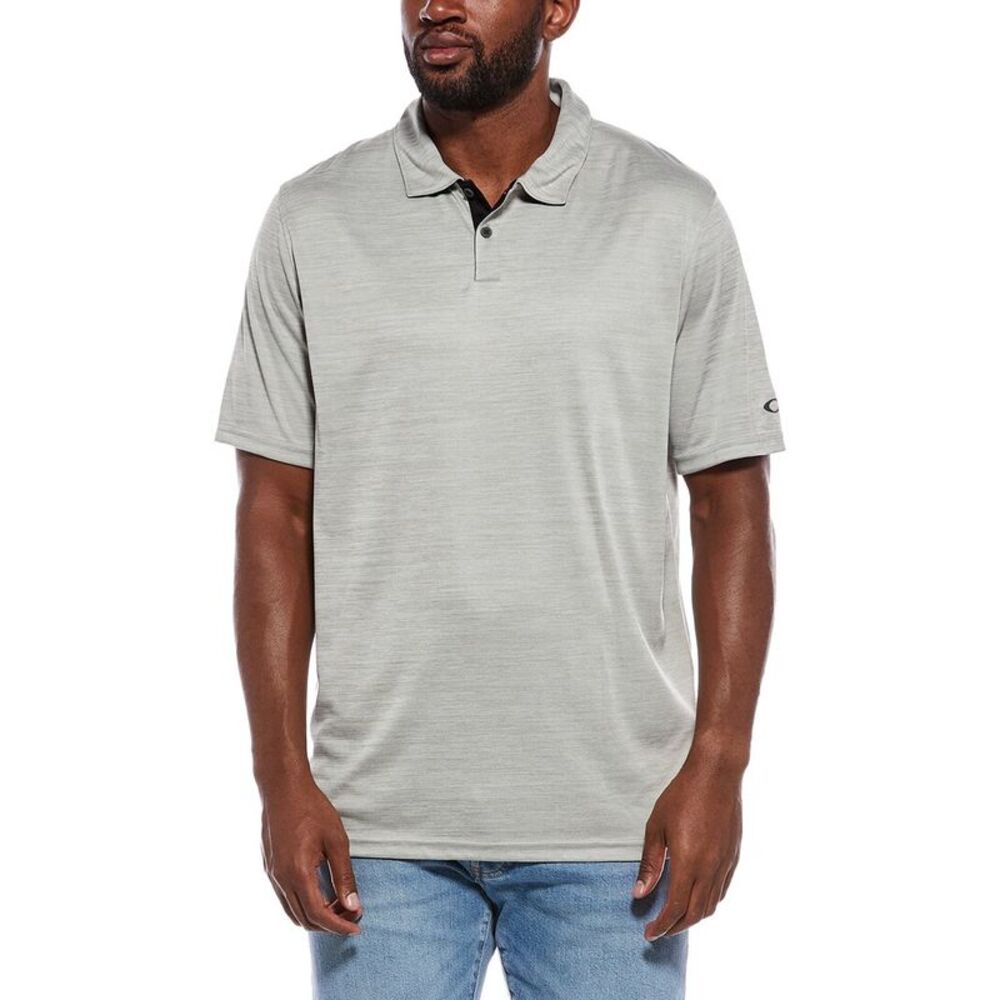 Oakley Mens  Aero Hydrolix Polo Shirt, Gray
